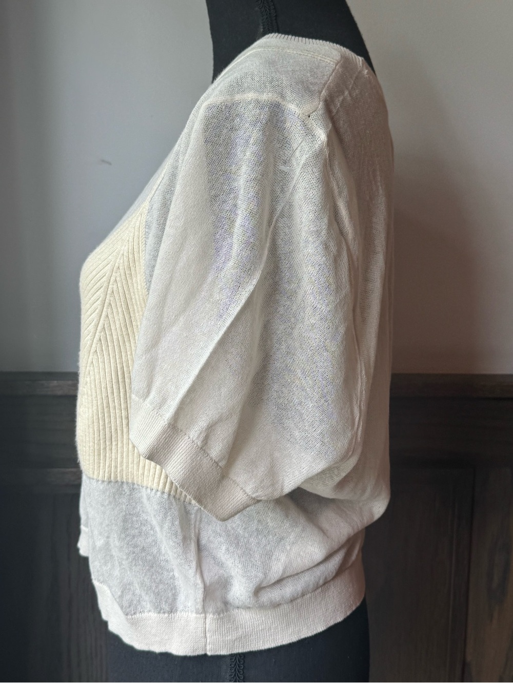 wild fable Cream Layered Knit Crop Top with Tank Overlay xxl nwt - Picture 2 of 6